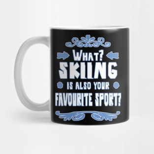 Ski skiing apres winter mountains hut Alm Mug